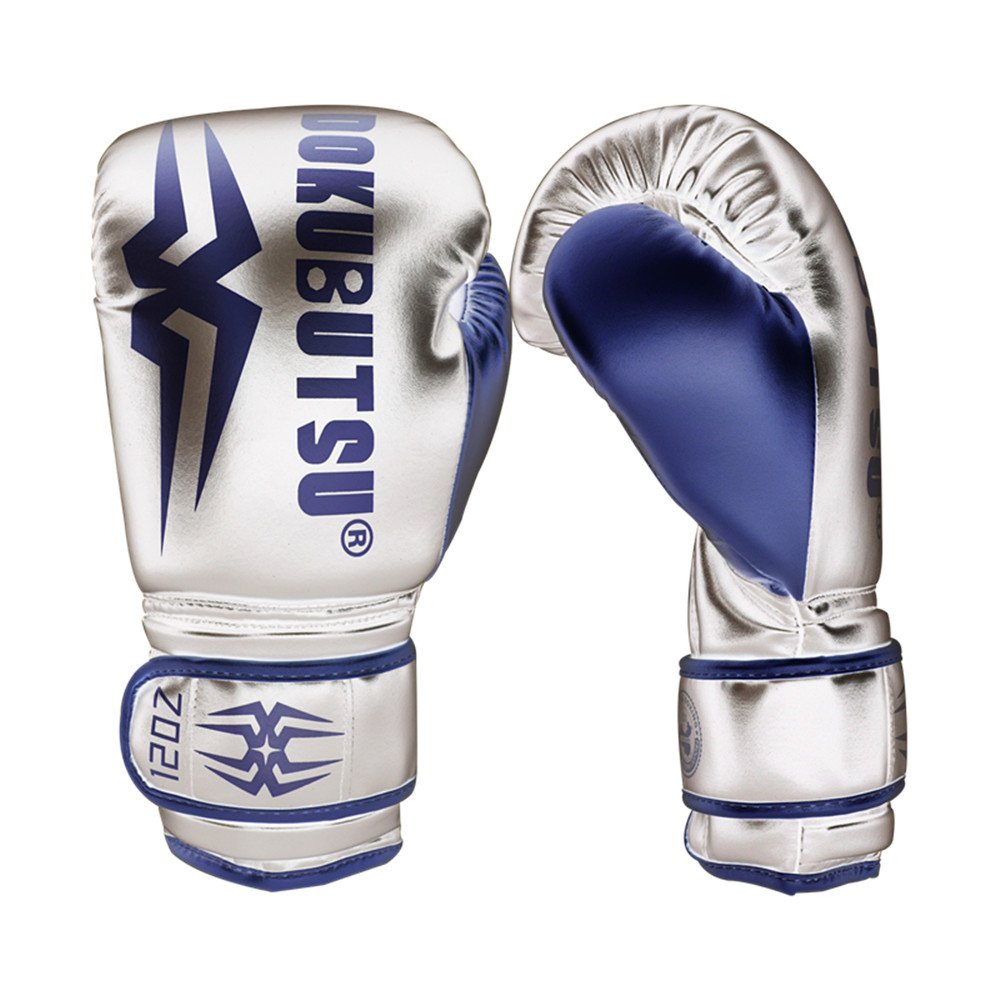 Dokubutsu JA Boxing gloves silver blue